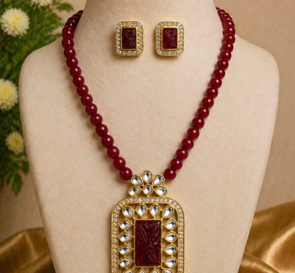 Pearl Pendant Necklace Set