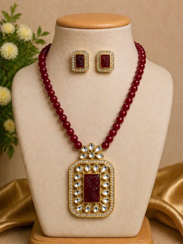 Pearl Pendant Necklace Set