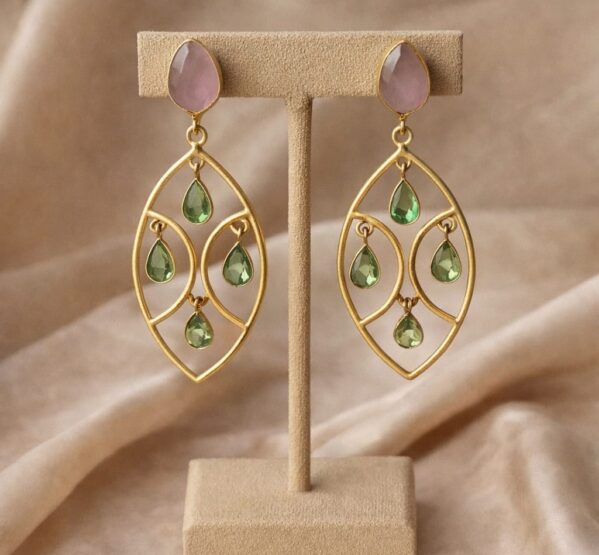 Blush Vine Drop Earrings