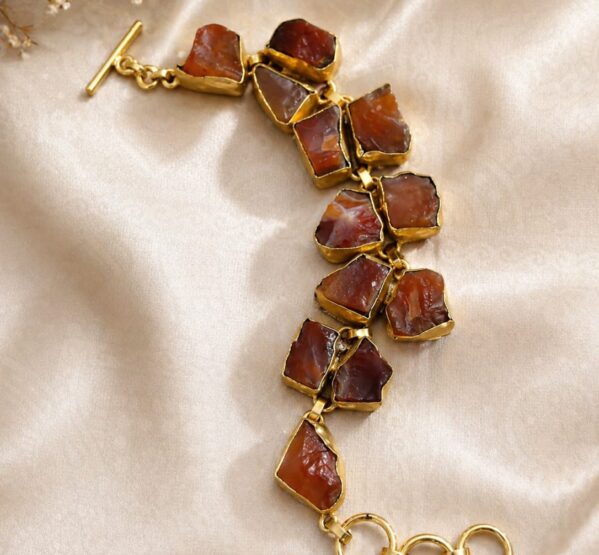 Carnelian Glow Bracelet