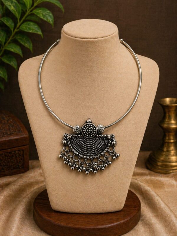 Classic Tribal Statement Hansli Necklace