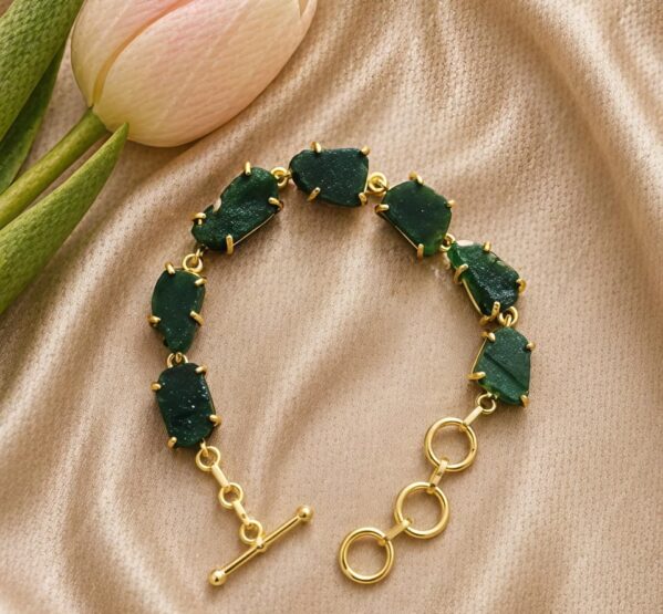 Emerald Green Quartz Bracelet