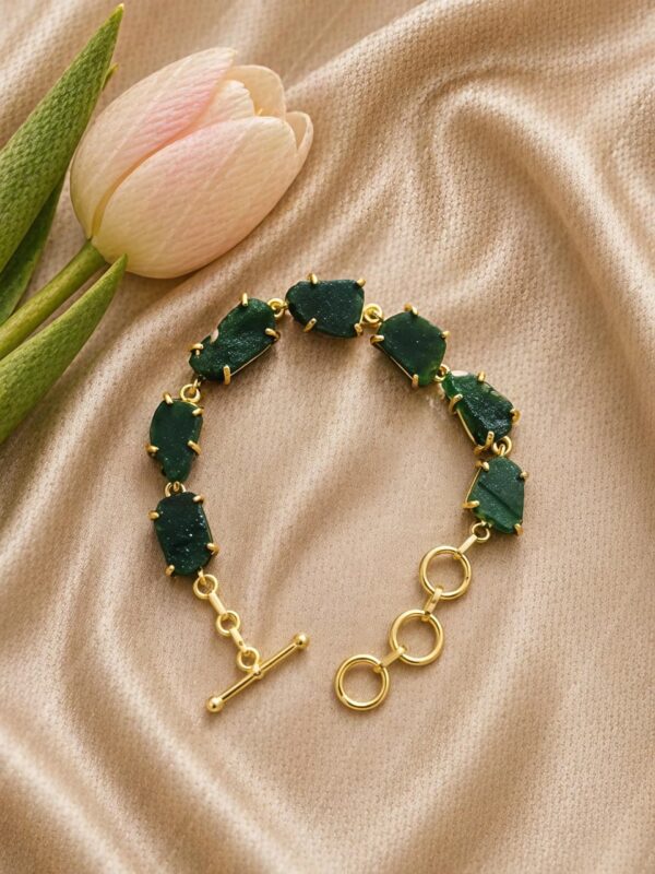 Emerald Green Quartz Bracelet