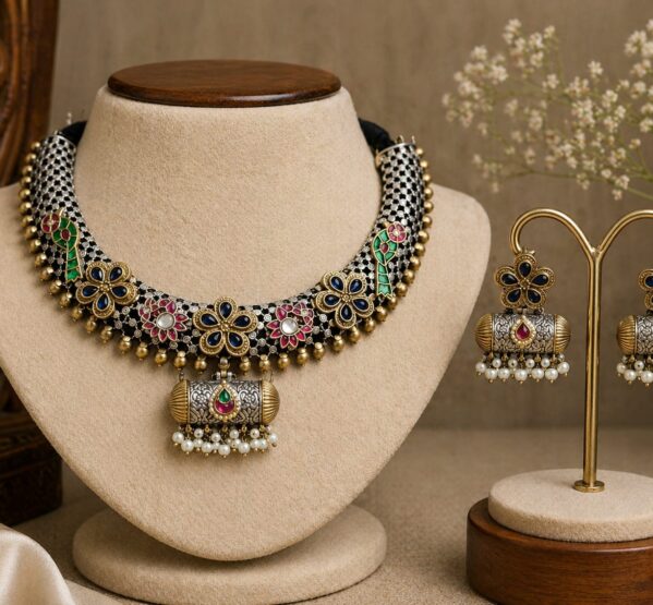 Floral Antique Choker Set