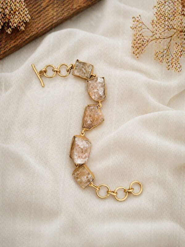Golden Citrine Charm Bracelet