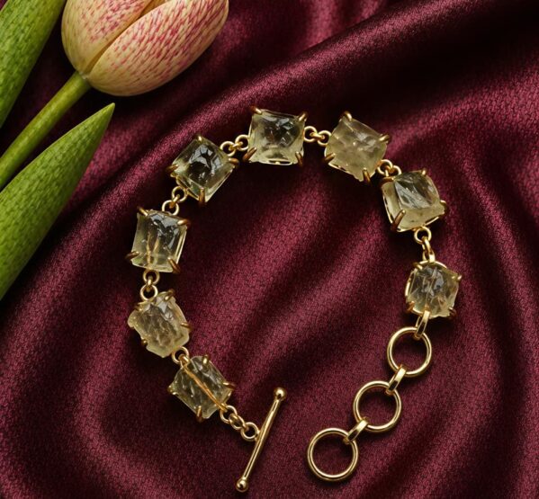 Golden Lemon Quartz Bracelet