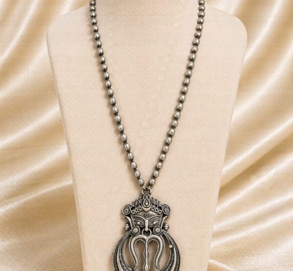 Maa Durga Heritage Long Pendant Necklace