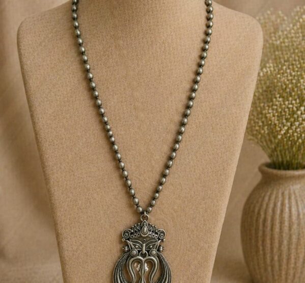 Maa Durga Heritage Long Pendant Necklace