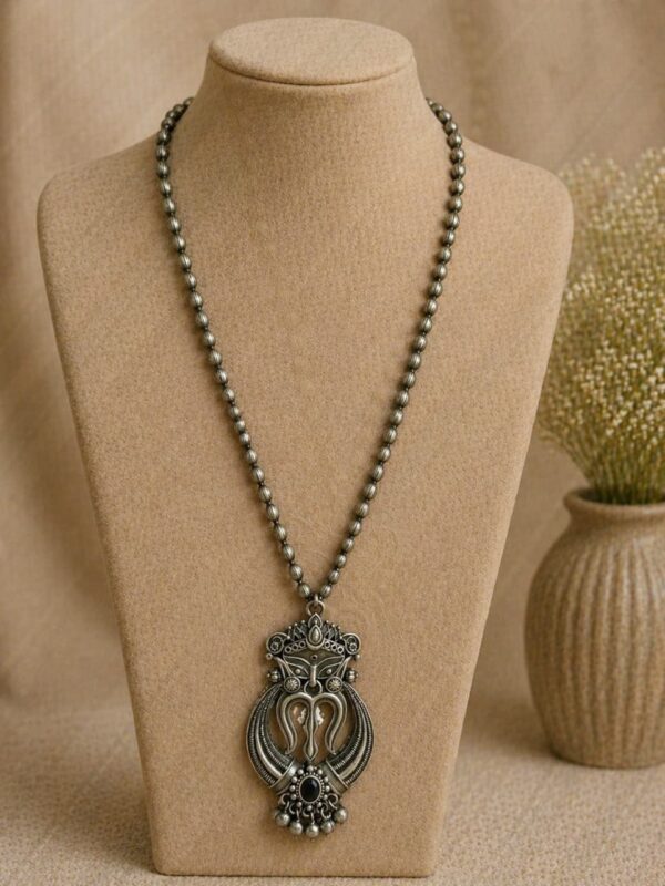 Maa Durga Heritage Long Pendant Necklace