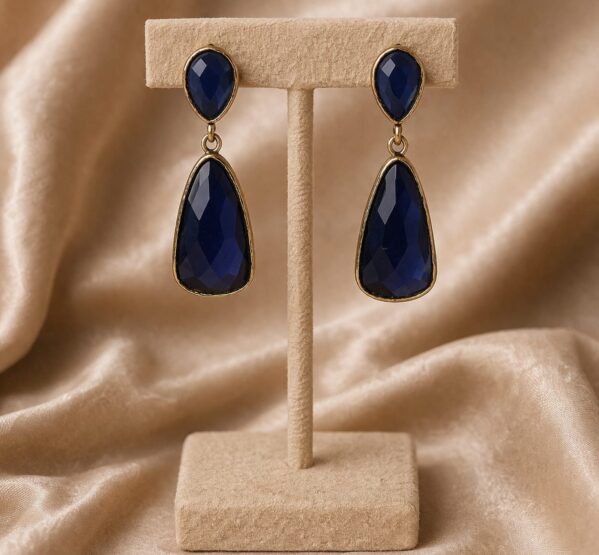 Midnight Teardrop Statement Earrings