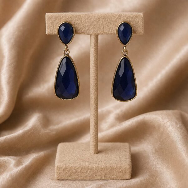 Midnight Teardrop Statement Earrings