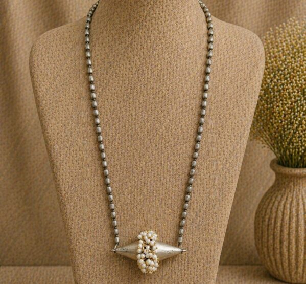 Pearl Accent Tribal Long Necklace