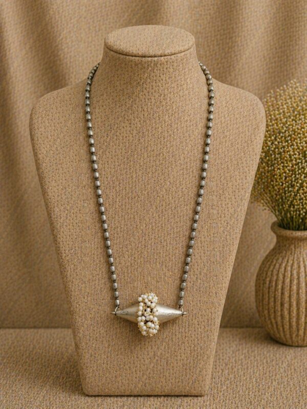 Pearl Accent Tribal Long Necklace