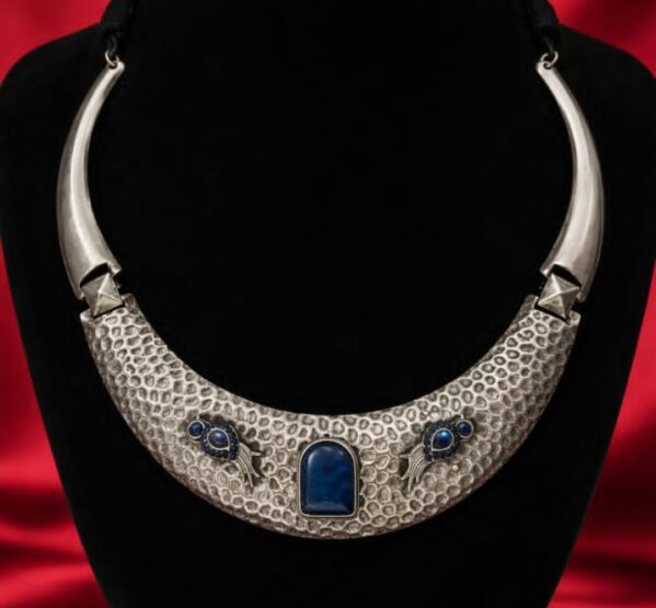Royal Indigo Statement Collar Necklace