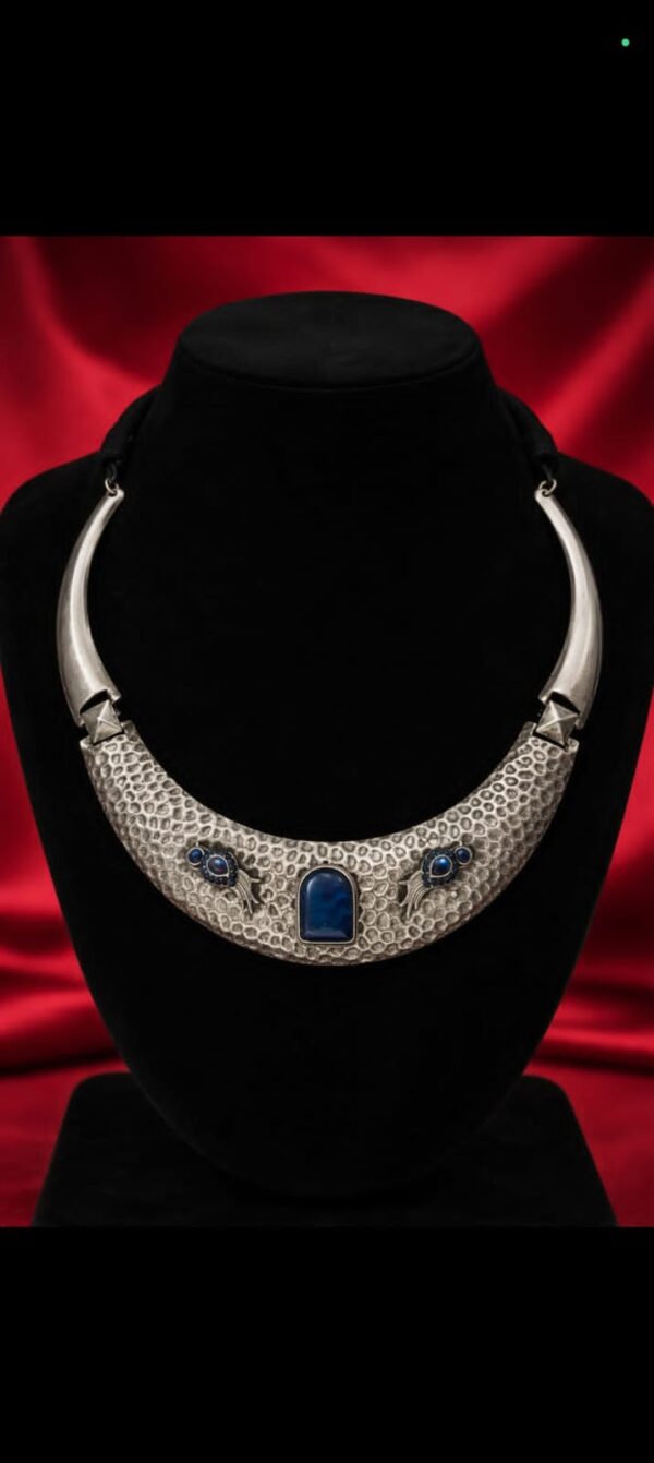 Royal Indigo Statement Collar Necklace
