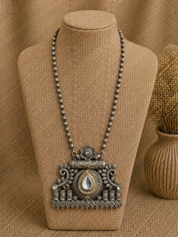 Royal Teardrop Temple Long Necklace
