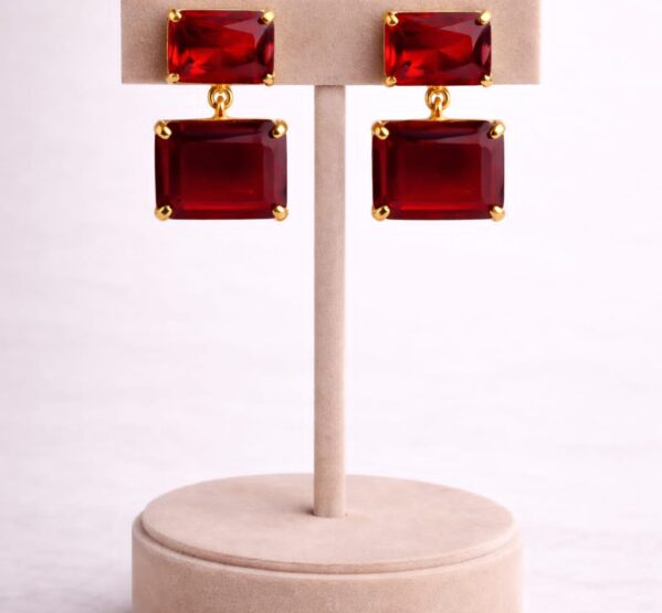 Ruby Luxe Double Drop Earrings