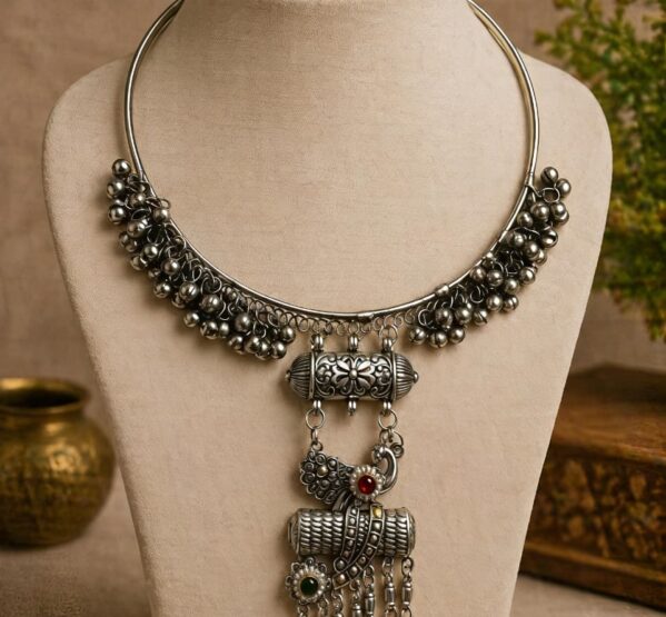 Vintage Tribal Ghungroo Hansli Necklace
