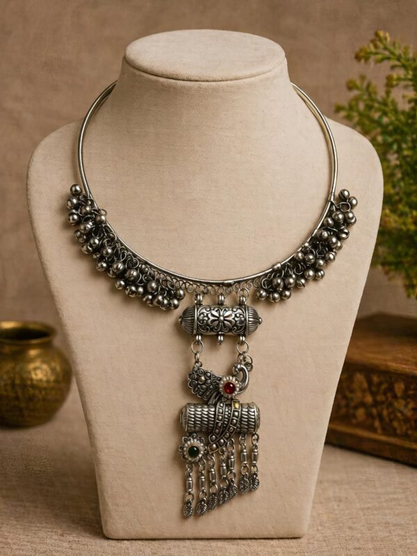 Vintage Tribal Ghungroo Hansli Necklace