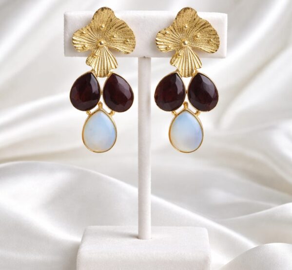 Double Drop Statement Earrings