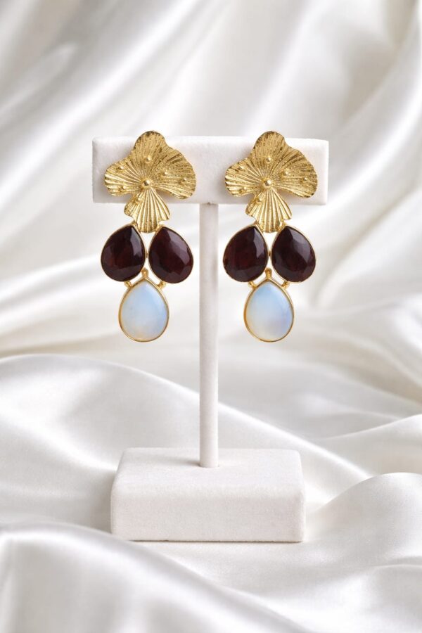 Double Drop Statement Earrings
