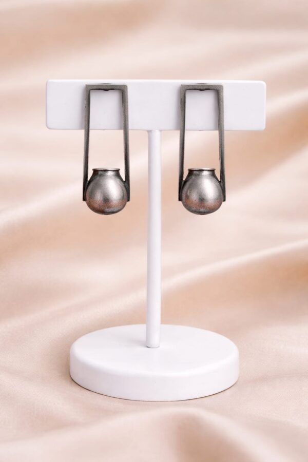 Minimalist Pot Drop Stud Earrings