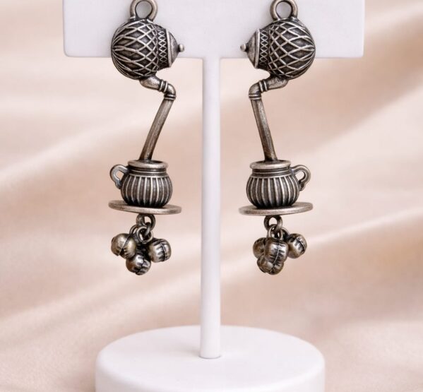Traditional Matka Ghungroo Dangler Earrings