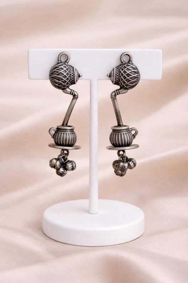 Traditional Matka Ghungroo Dangler Earrings