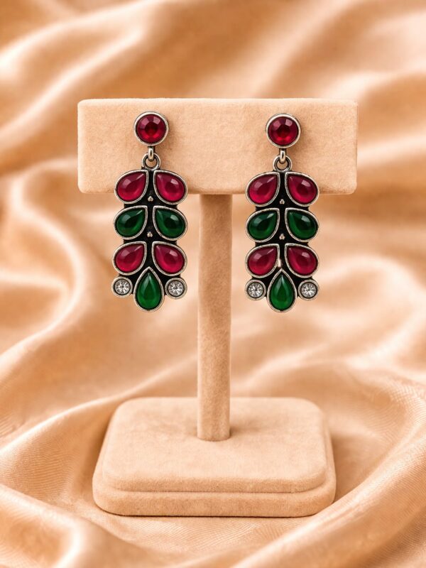 Antique Multi Stone Stud Danglers