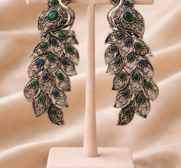 Peacock Statement Earrings
