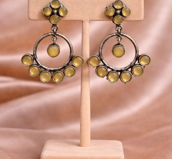Golden Glow Hoop Chandbali Earrings