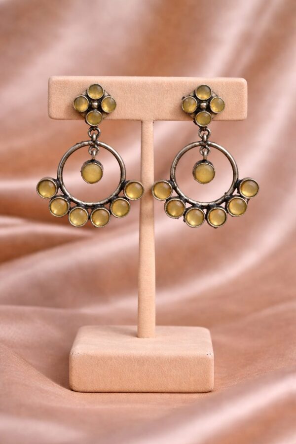 Golden Glow Hoop Chandbali Earrings