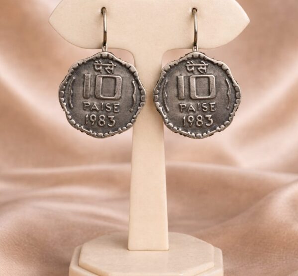 Vintage Coin Drop Earrings