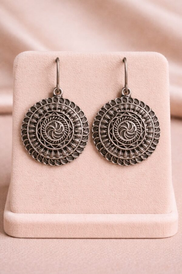 Vintage Mandala Drop Earrings