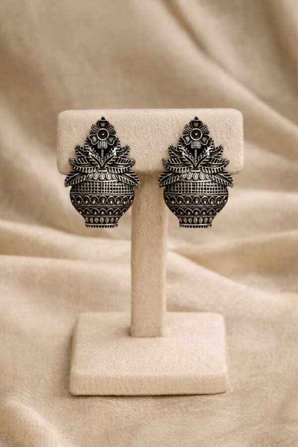 Antique Kalash Motif Stud Earrings