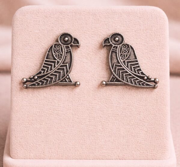 Parrot Motif Stud Earrings