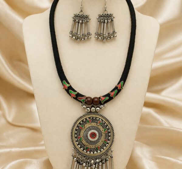 Tribal Fusion Statement Necklace Set