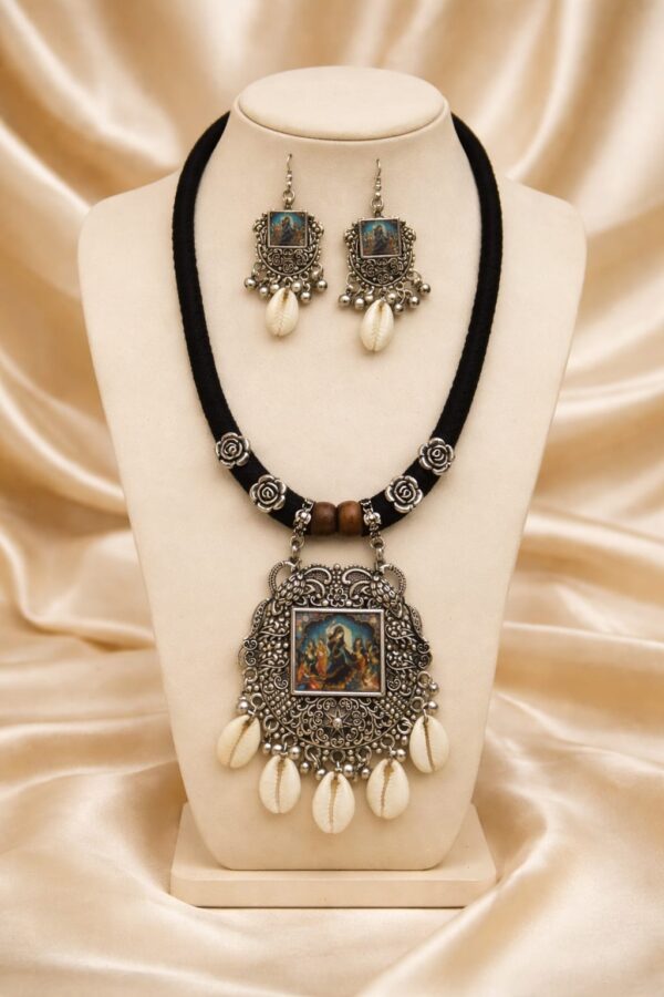 Vintage Radha-Krishna Tribal Necklace Set