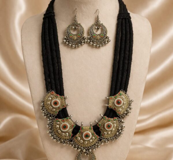 Tribal Multi-Disc Statement Necklace Set