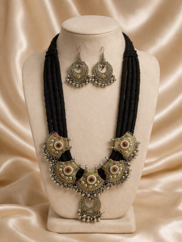 Tribal Multi-Disc Statement Necklace Set