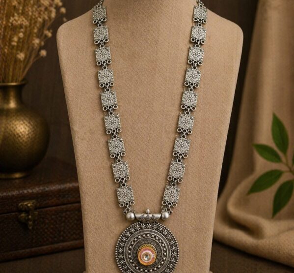 Vintage Coin Pendant Long Necklace