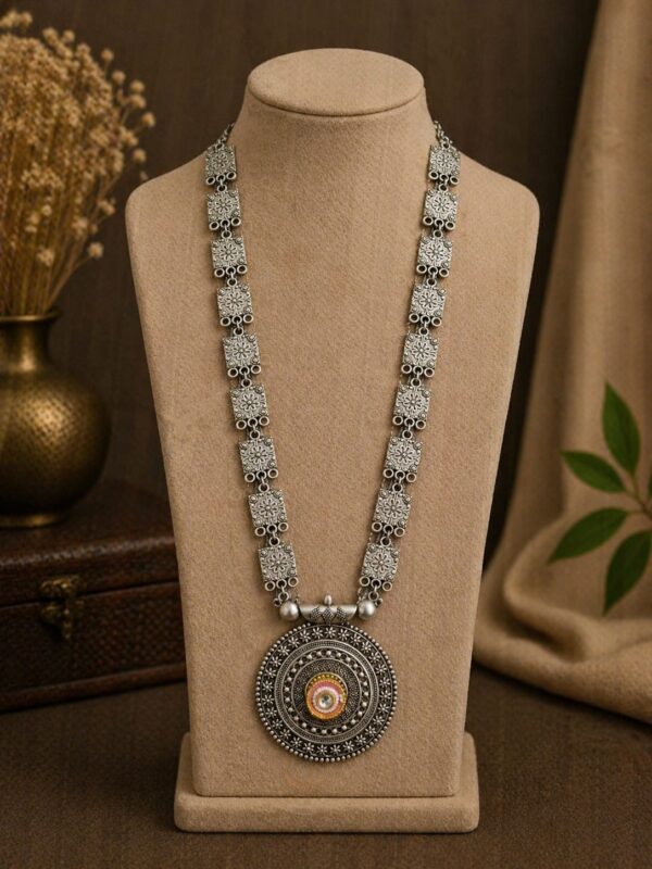 Vintage Coin Pendant Long Necklace
