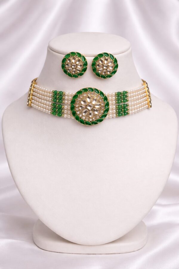 Kundan Pearl Choker Set