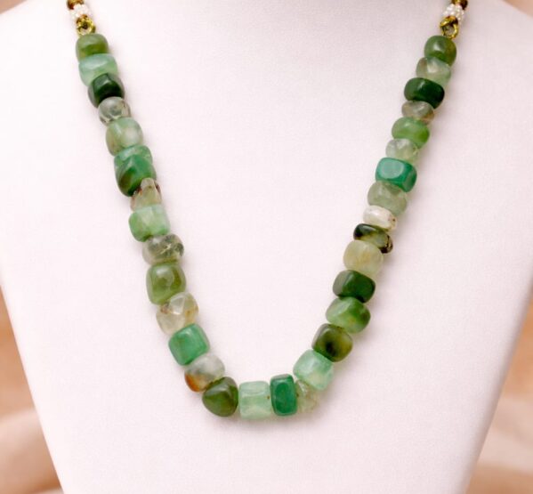 Green Serenity Stone Chip Necklace