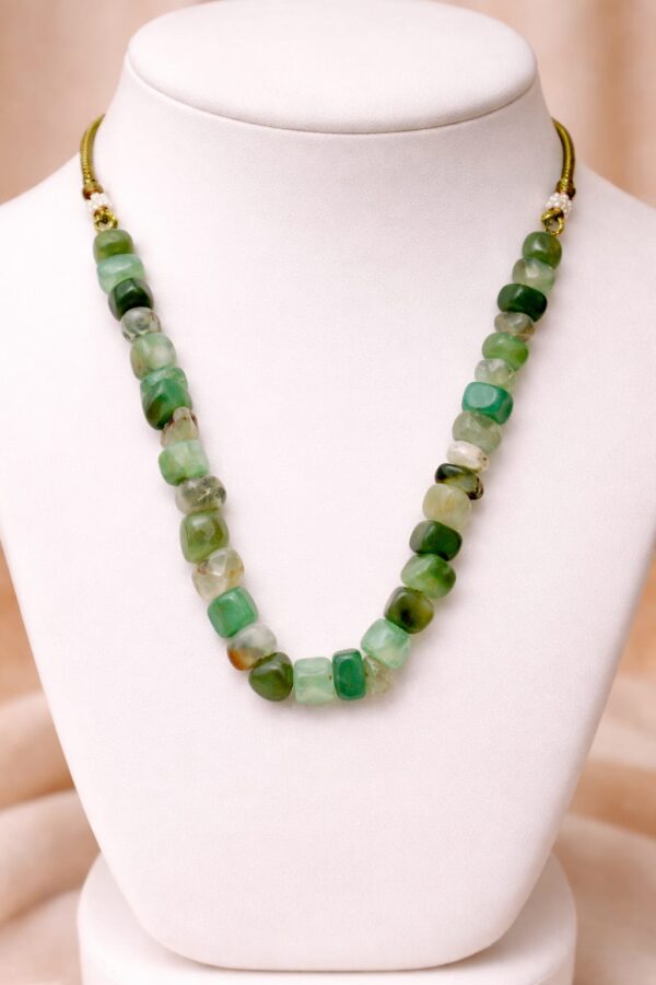Green Serenity Stone Chip Necklace