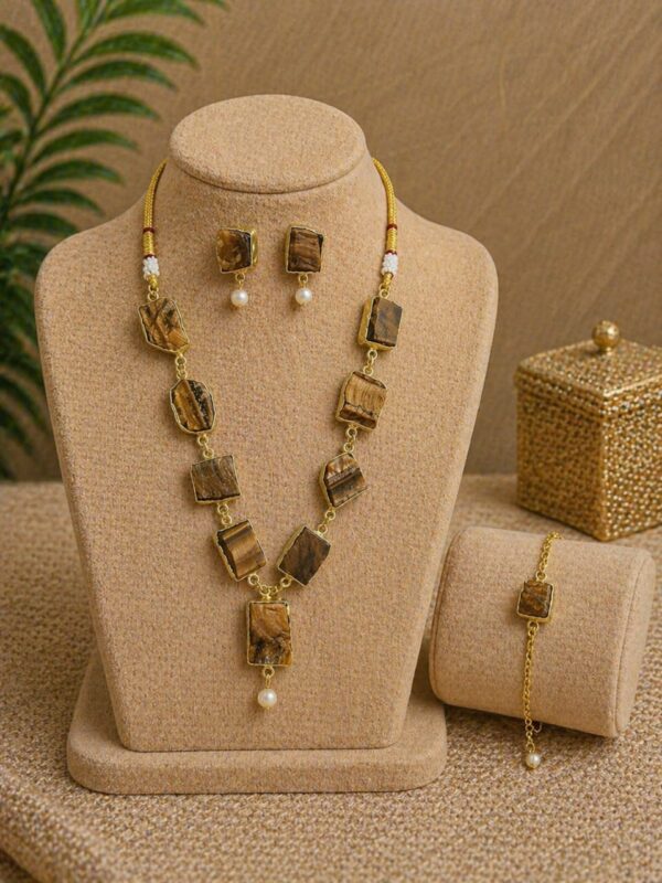 Tiger Eye Elegance Necklace Set