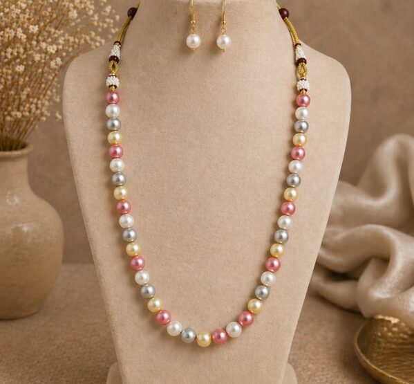 Freshwater Pearl Pastel Necklace Set