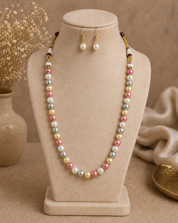 Freshwater Pearl Pastel Necklace Set