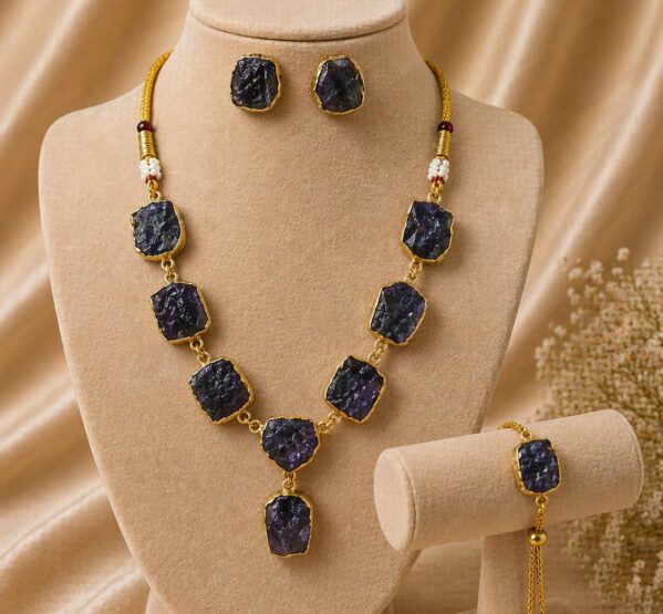 Midnight Amethyst Luxe Necklace Set