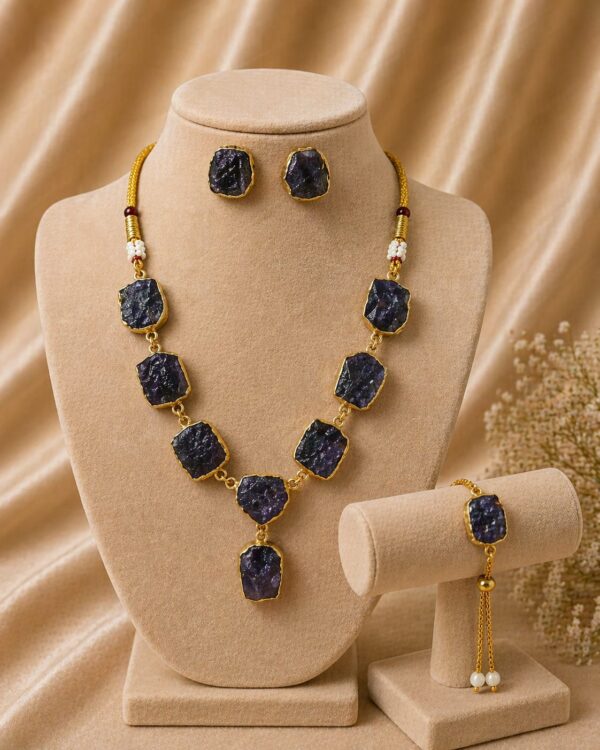 Midnight Amethyst Luxe Necklace Set